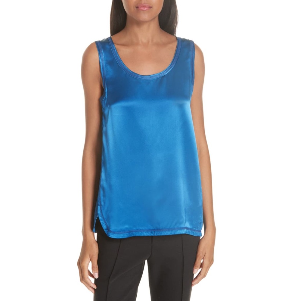 Helmut Lang Cover-Stitch Sleeveless Top